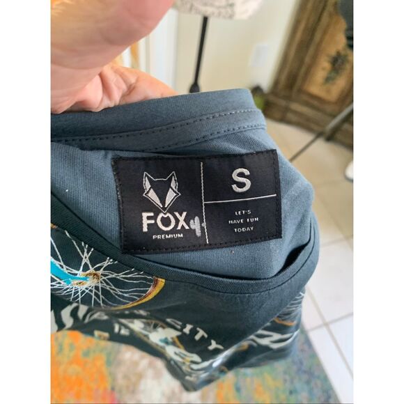 Fox Originals T Shirt Amsterdam Biketown Embossed Men’s - Picture 5 of 7